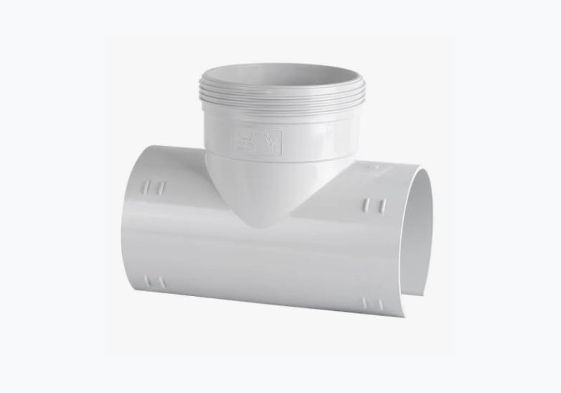 PVC T-Piece — 100mm